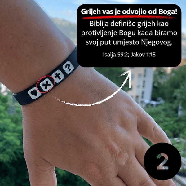 Grijeh te je odvojio od Boga! Biblija određuje grijeh kao suprotstavljanje Bogu, kada biramo svoj put umjesto Njegovoga. Isaija 59:2 · Jakov 1:15
