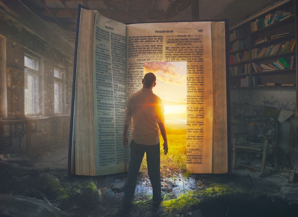 The Bible opens the way to the light